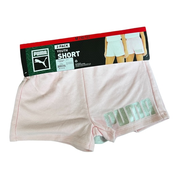 NEW PUMA Youth 2-pack Girls Short Set 10/12 - Picture 4 of 5